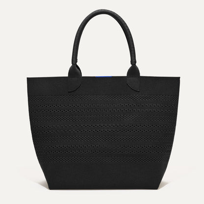 The Lightweight Tote in Black Crochet | Rothys Bags