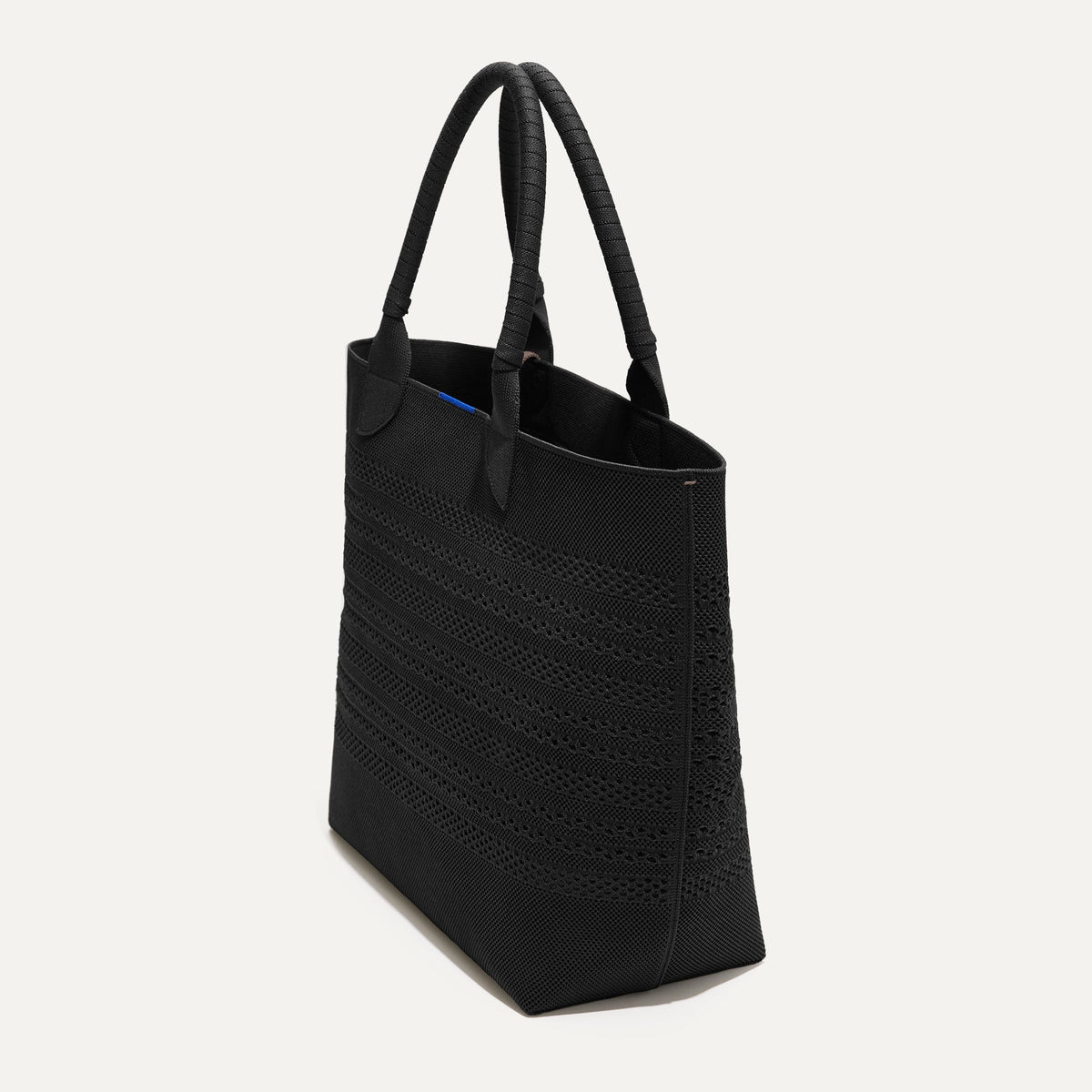 The Lightweight Tote in Black Crochet | Rothys Bags