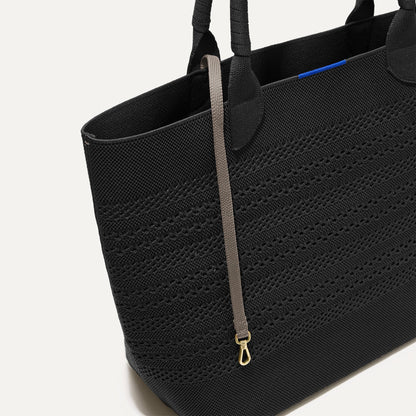The Lightweight Tote in Black Crochet | Rothys Bags