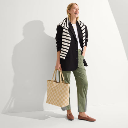 The Lightweight Tote in Checker Sand | Rothys Bags