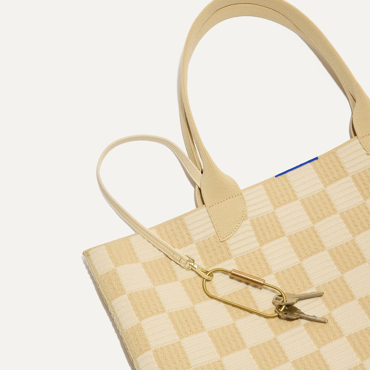 The Lightweight Tote in Checker Sand | Rothys Bags