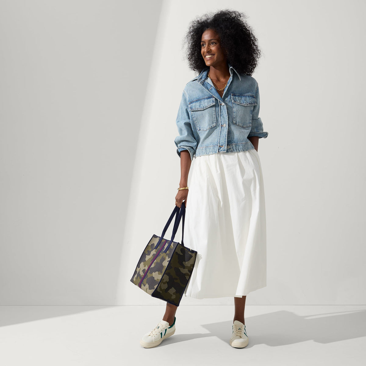 The Classic Tote in Spruce Camo | Rothys Bags