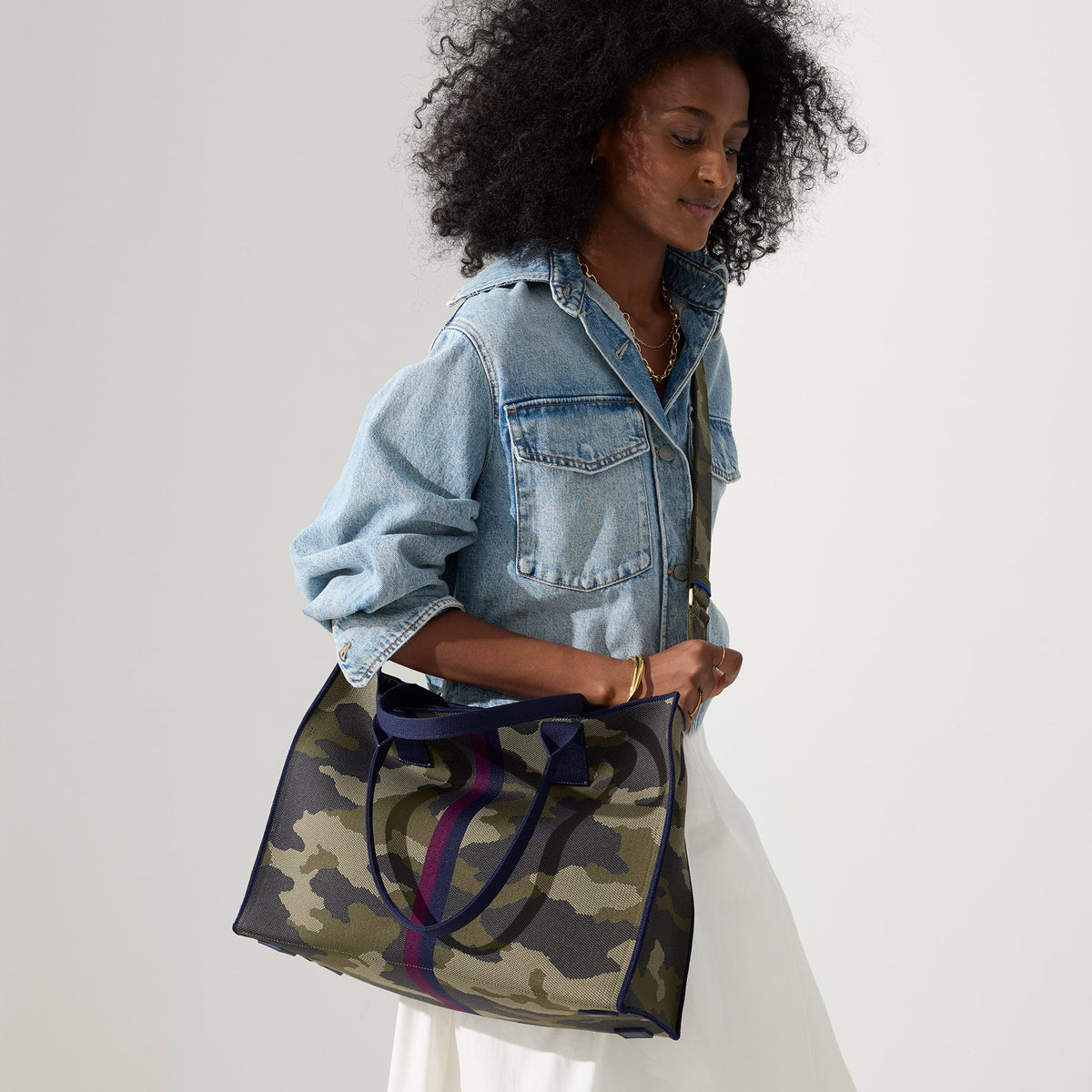 The Classic Tote in Spruce Camo | Rothys Bags
