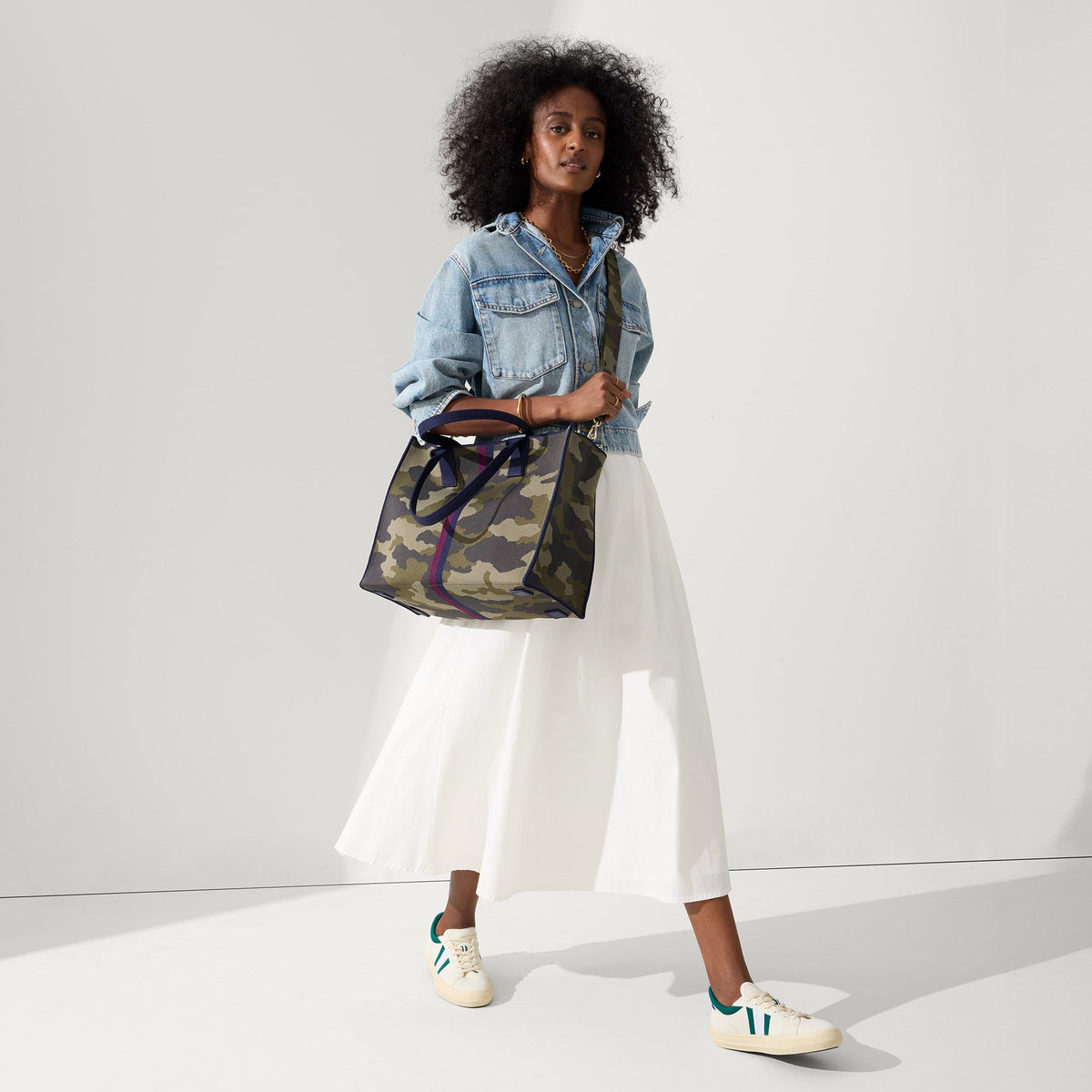 The Classic Tote in Spruce Camo | Rothys Bags