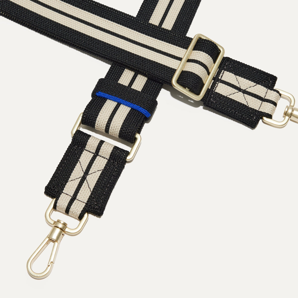 Crossbody Strap in Black and White Stripe | Rothys Bags