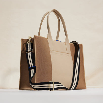 Crossbody Strap in Black and White Stripe | Rothys Bags
