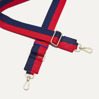 Crossbody Strap in Navy and Red | Rothys Bags