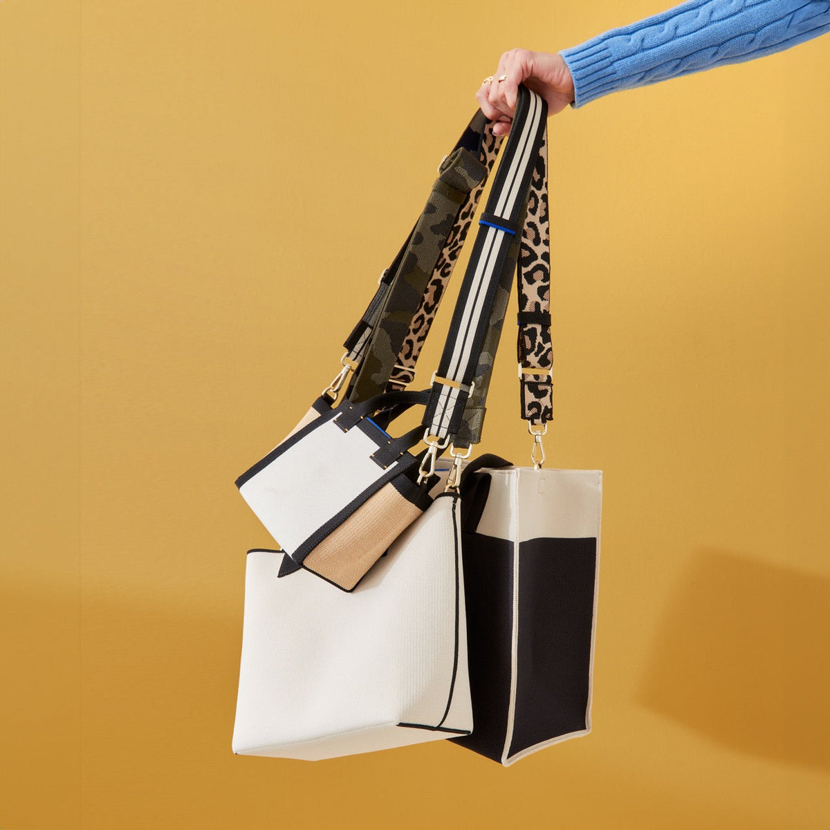 Crossbody Strap in Navy and Red | Rothys Bags