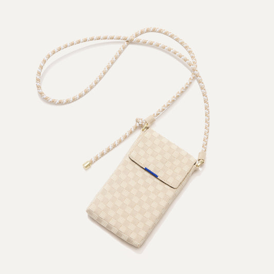 The Phone Crossbody in White Sand | Rothys Bags
