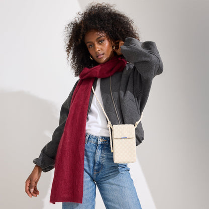 The Phone Crossbody in White Sand | Rothys Bags
