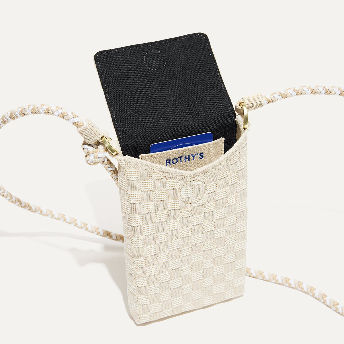 The Phone Crossbody in White Sand | Rothys Bags