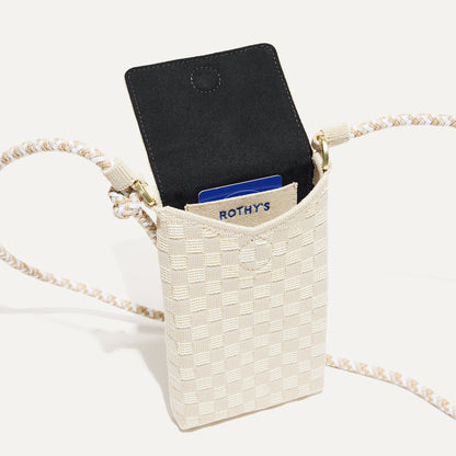 The Phone Crossbody in White Sand | Rothys Bags