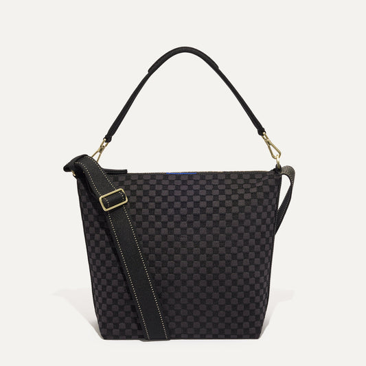 The Mini Zip Bucket in Black Sand | Rothys Bags