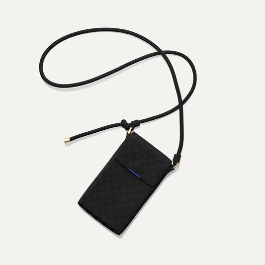 The Phone Crossbody in Black Sand | Rothys Bags