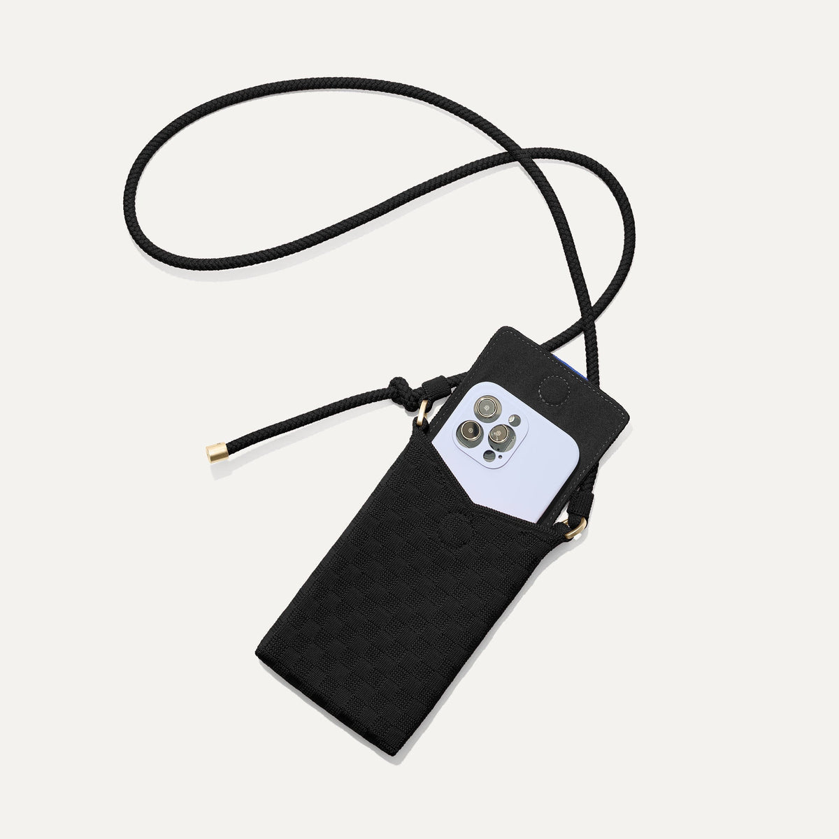 The Phone Crossbody in Black Sand | Rothys Bags