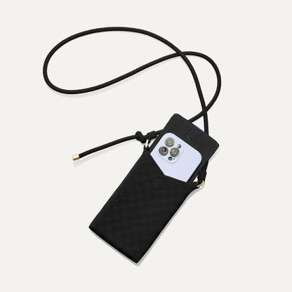 The Phone Crossbody in Black Sand | Rothys Bags
