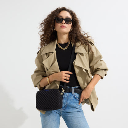 The Crossbody Camera Bag in Black Sand | Rothys Bags