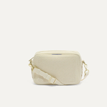 The Crossbody Camera Bag in Cream Twist Open-Knit | Rothys Bags