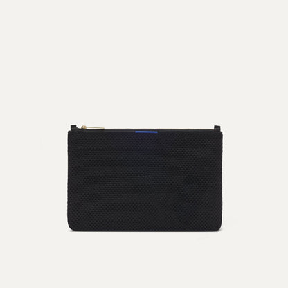 The Convertible Clutch in Black Espresso Open-Knit | Rothys Bags