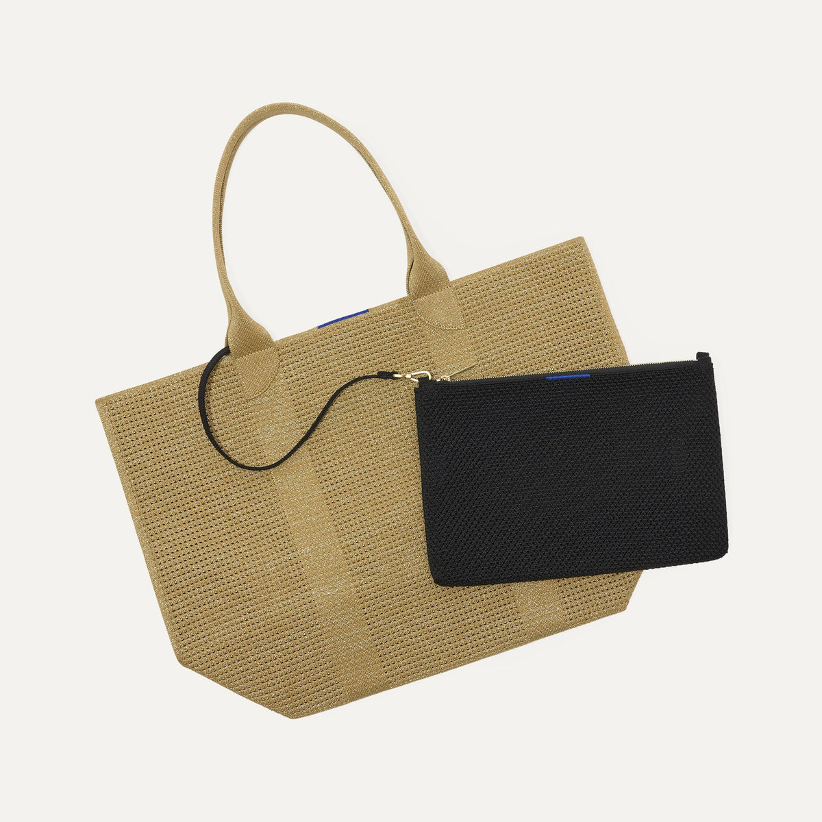 The Convertible Clutch in Black Espresso Open-Knit | Rothys Bags
