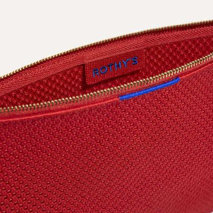 The Convertible Clutch in Scarlet Open-Knit | Rothys Bags