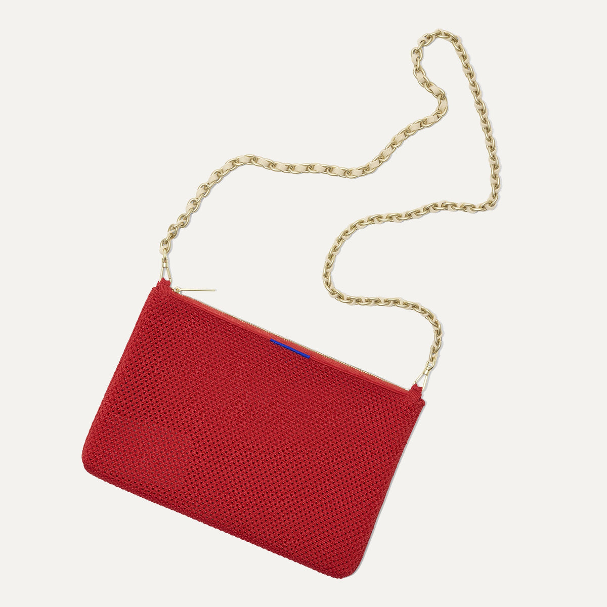 The Convertible Clutch in Scarlet Open-Knit | Rothys Bags