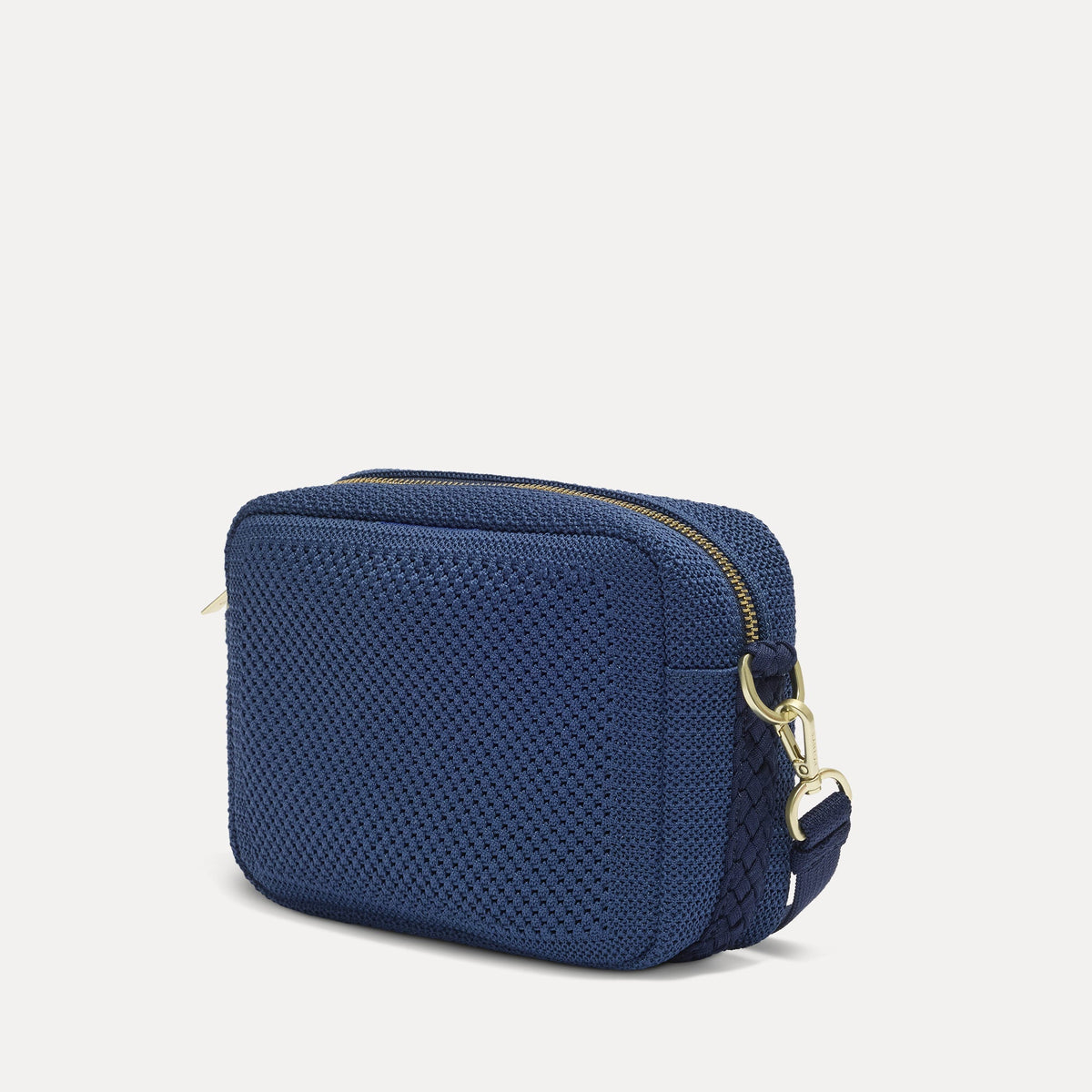 The Crossbody Camera Bag in Lagoon Open-Knit | Rothys Bags