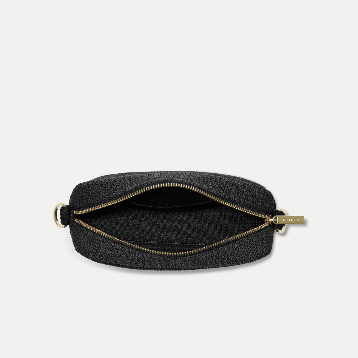 The Crossbody Camera Bag in Black Licorice Open-Knit | Rothys Bags