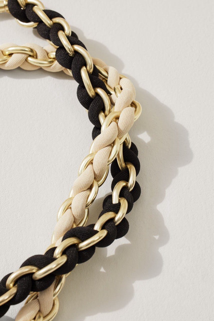 The Shoulder Strap in Black Chain | Rothys Bags
