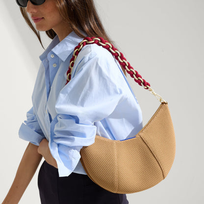 The Shoulder Strap in Cranberry Chain | Rothys Bags