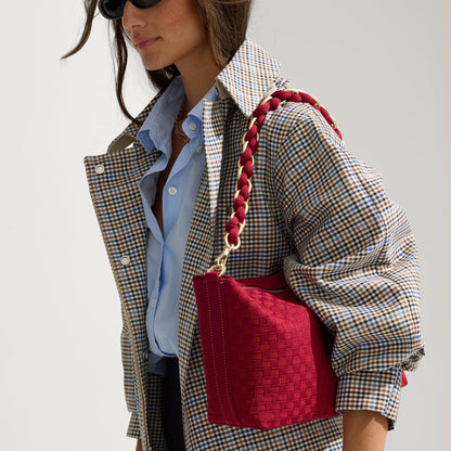 The Shoulder Strap in Cranberry Chain | Rothys Bags