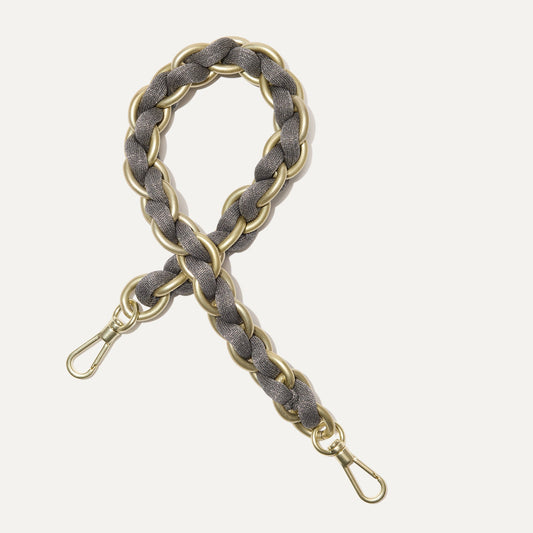 The Shoulder Strap in Golden Silver Chain | Rothys Bags