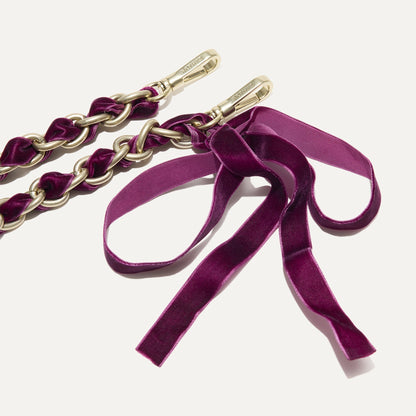 The Shoulder Strap in Velvet Plum Chain | Rothys Bags