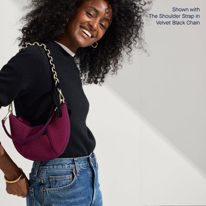 The Mini Crescent Bag in Beet | Rothys Bags