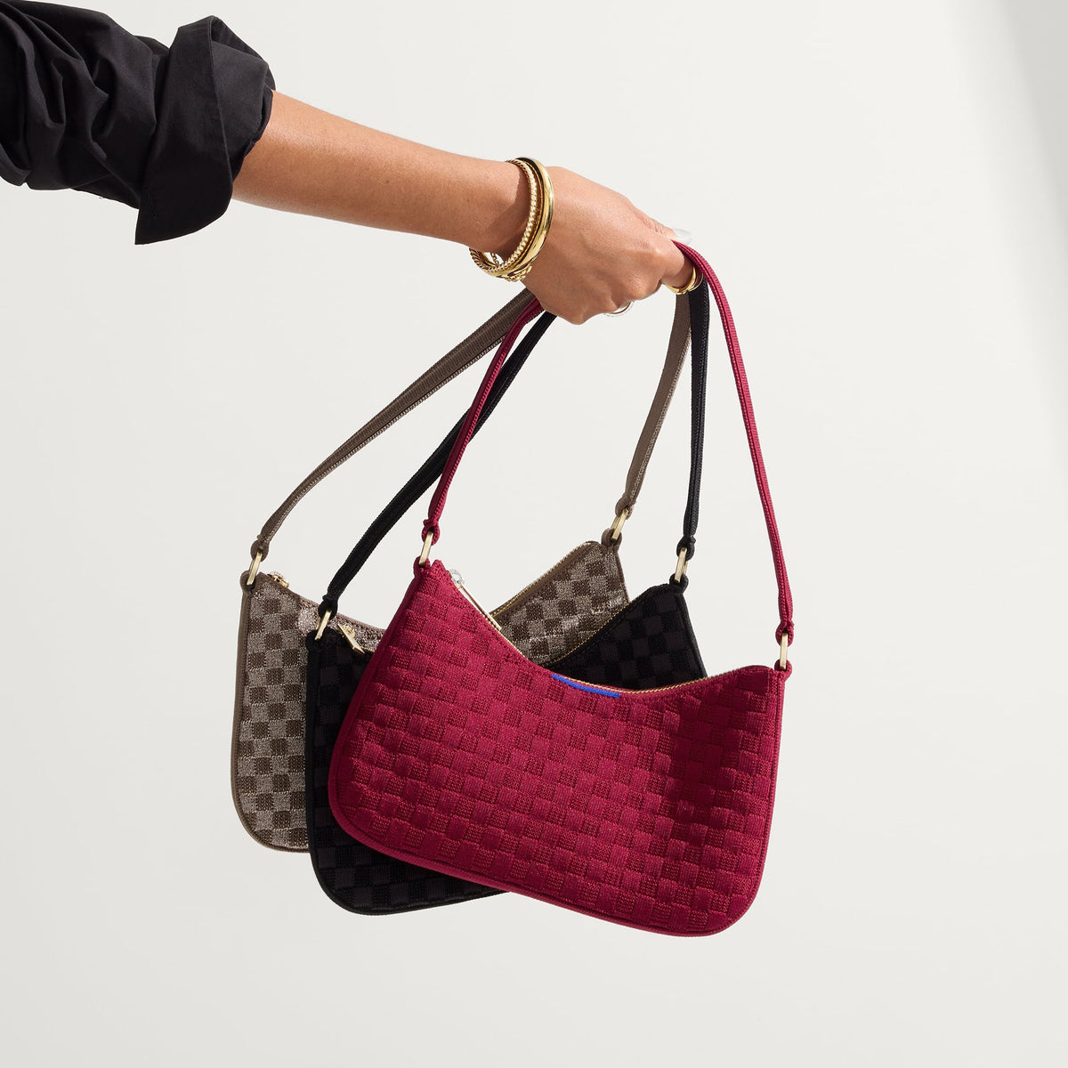 The Mini Shoulder Bag in Light Pewter | Rothys Bags