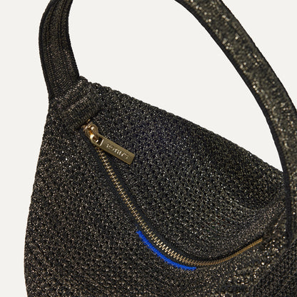 The Party Pouch in Onyx Sparkle | Rothys Bags