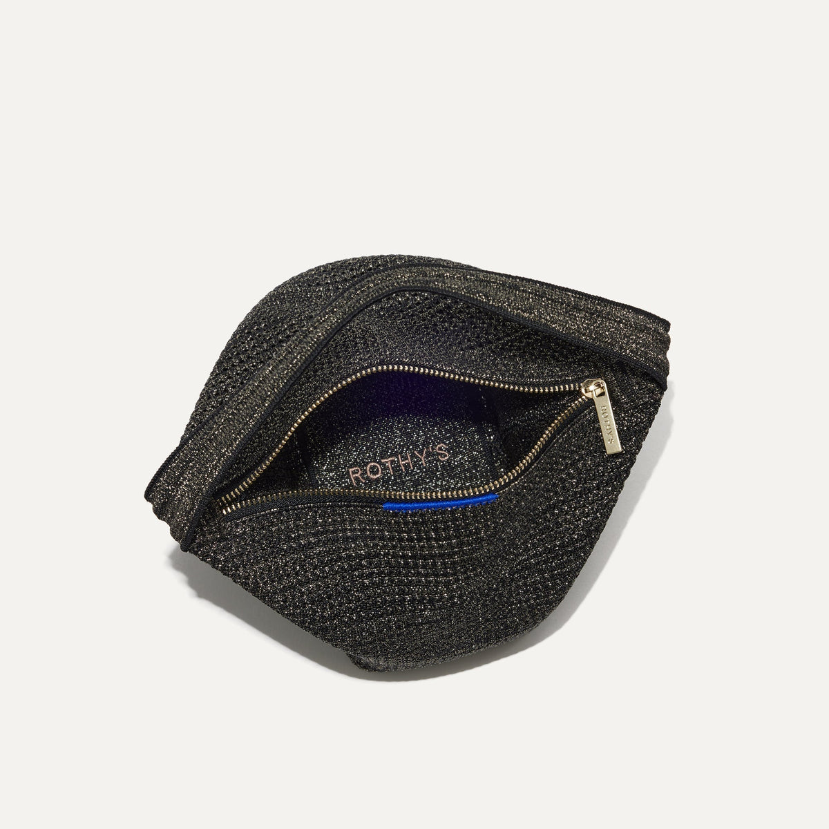 The Party Pouch in Onyx Sparkle | Rothys Bags
