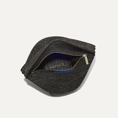 The Party Pouch in Onyx Sparkle | Rothys Bags