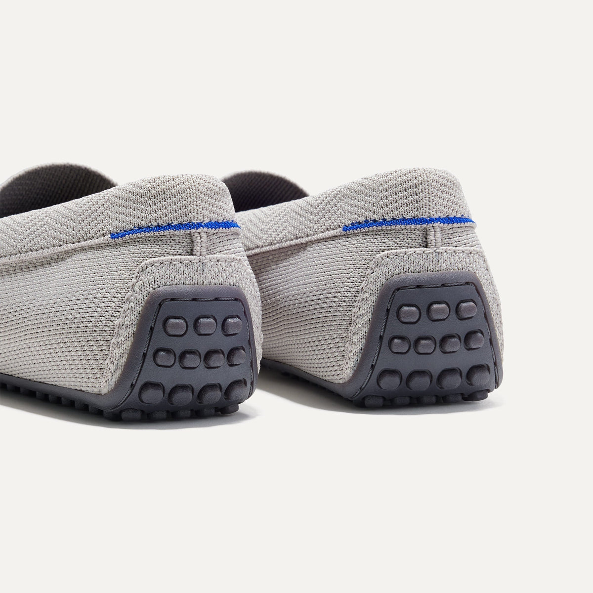 The Driving Loafer in Light Grey Herringbone for Men | Rothys Men