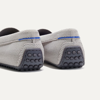 The Driving Loafer in Light Grey Herringbone for Men | Rothys Men