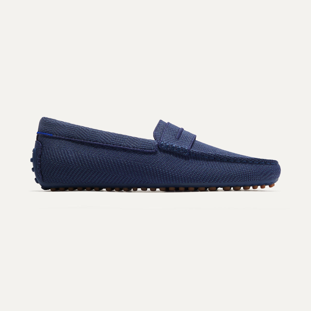 The Driving Loafer in Navy Herringbone for Men | Rothys Men