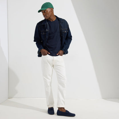 The Driving Loafer in Navy Herringbone for Men | Rothys Men