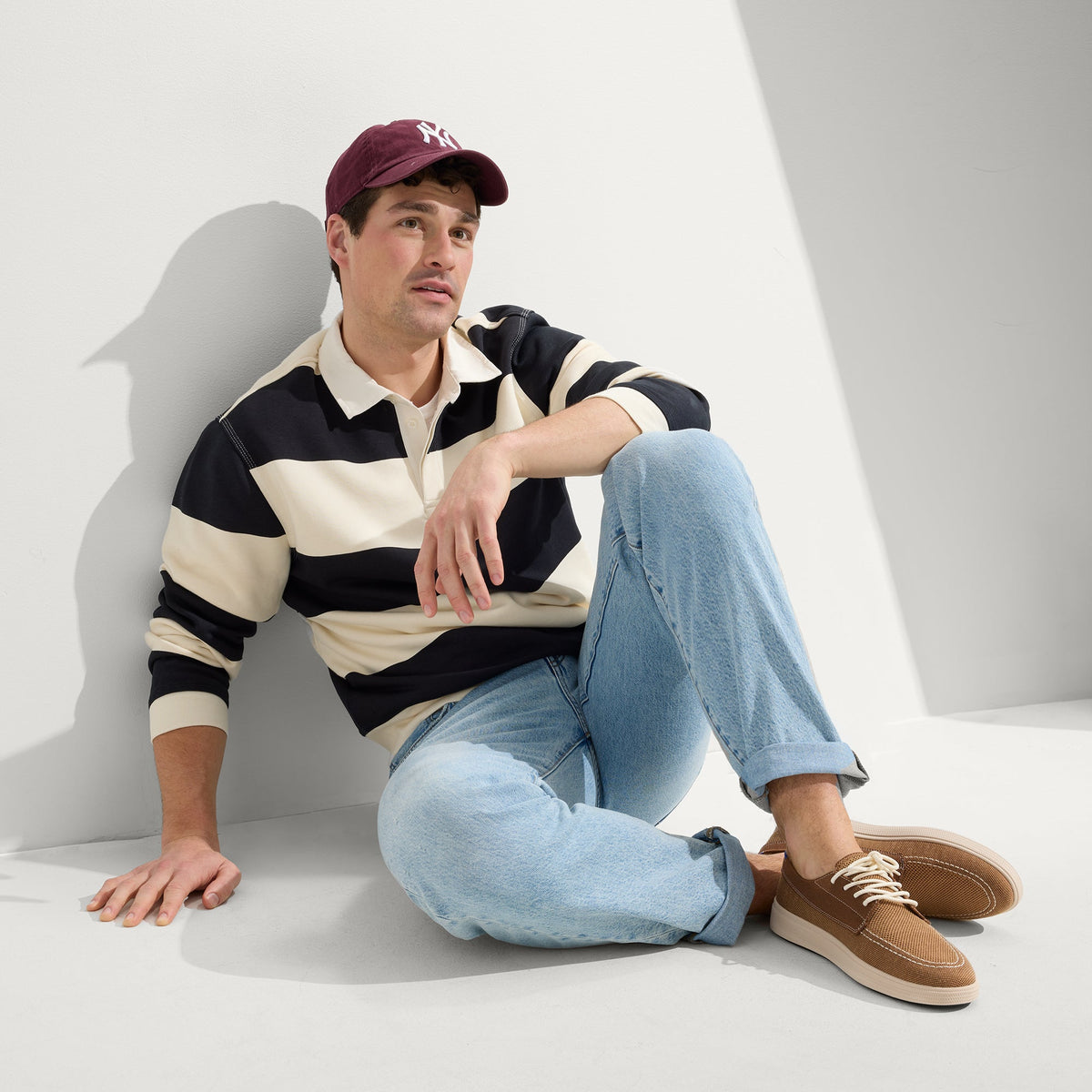 The Ravello Boat Shoe in Nautical Brown | Rothys Men