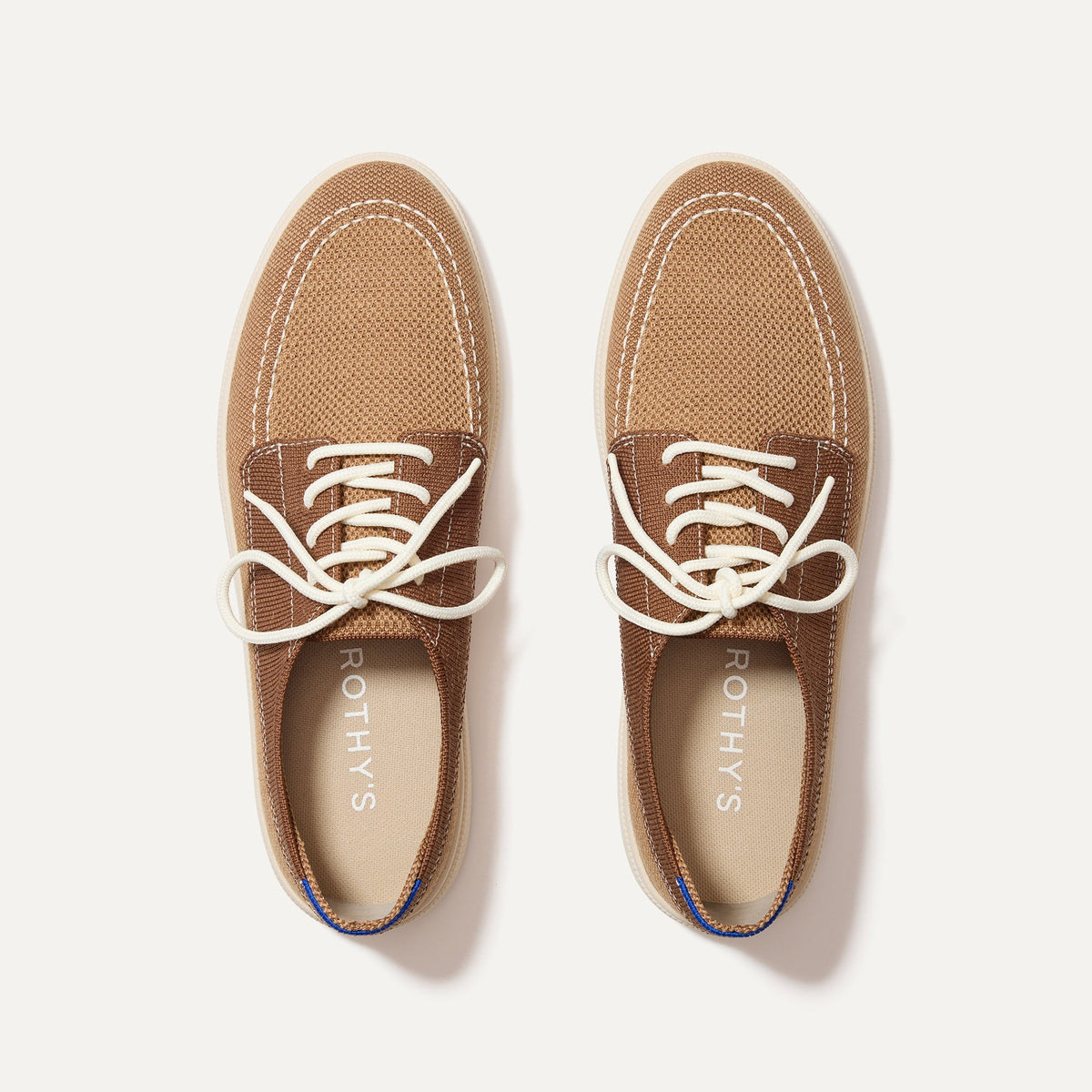 The Ravello Boat Shoe in Nautical Brown | Rothys Men