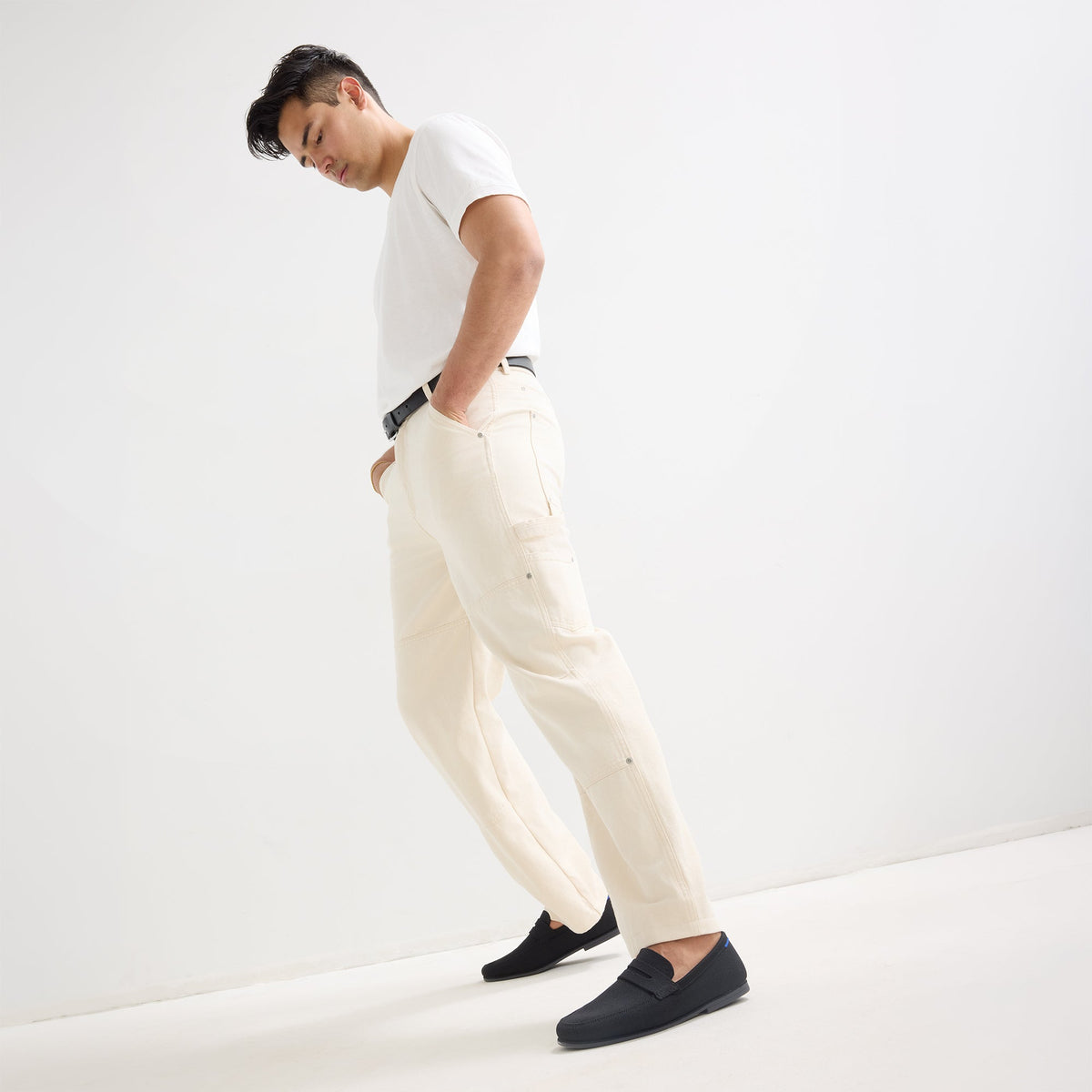 Men's Ravello Penny Loafer in Black | Rothys Men