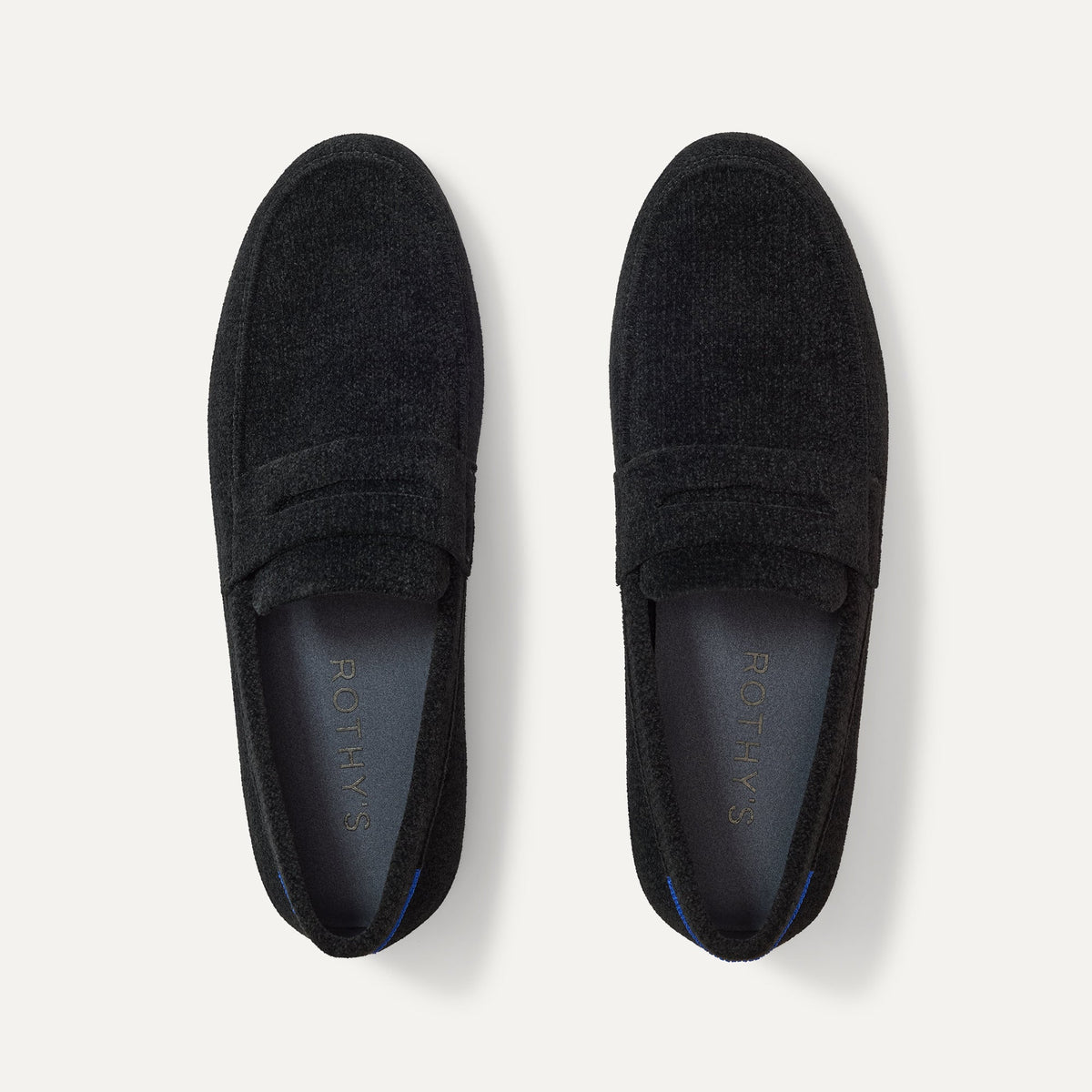 Men's Ravello Penny Loafer in ReVelvet™ Black | Rothys Men