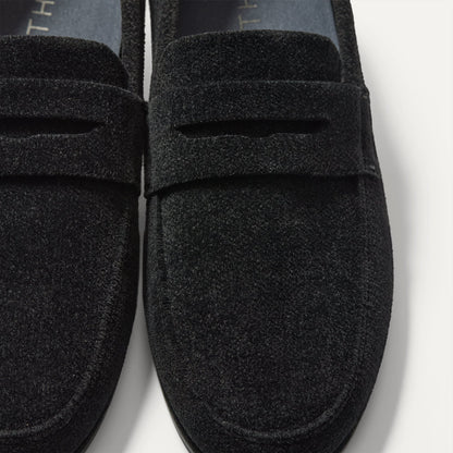 Men's Ravello Penny Loafer in ReVelvet™ Black | Rothys Men