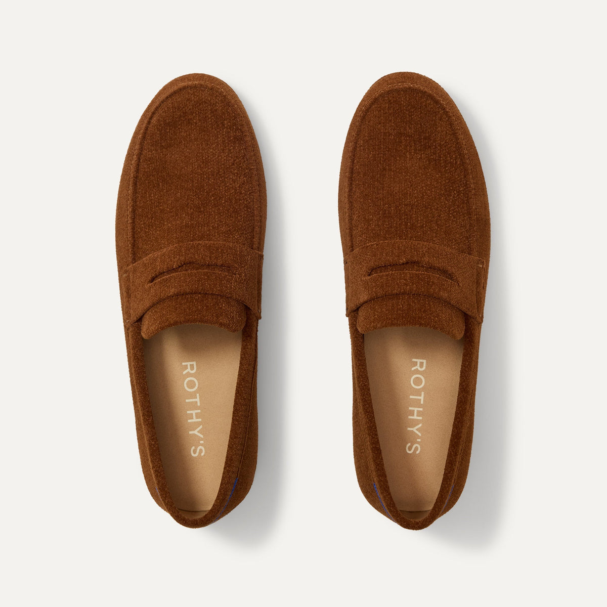 Men's Ravello Penny Loafer in ReVelvet™ Russet | Rothys Men
