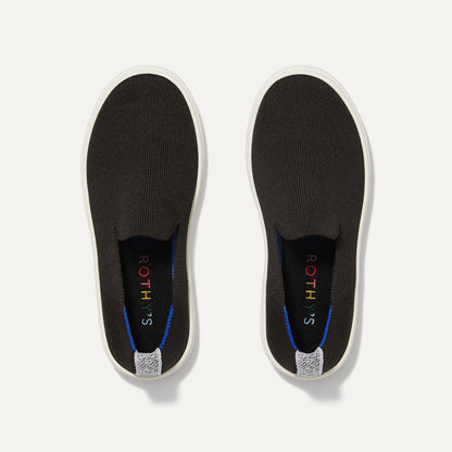 The Kids Sneaker in Black | Rothys Kids|New