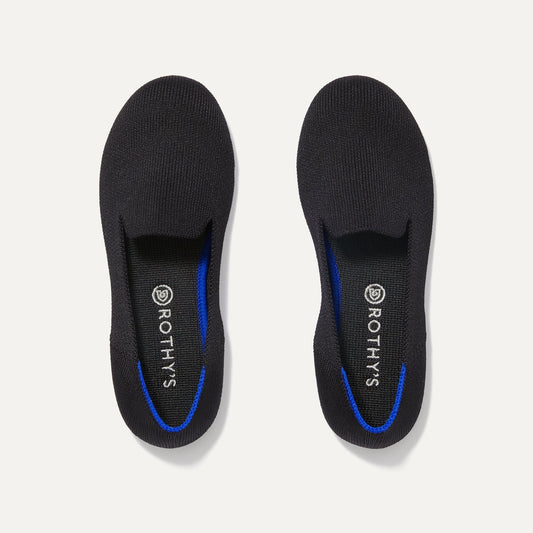 The Kids Loafer in Black Solid | Rothys Kids|New